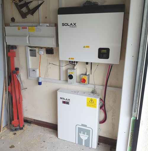 Image showing a Solax Power battery install